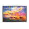 Stupell Industries Wild Horses at Sunset Framed Floater Canvas Wall Art Design by Leon Devenice